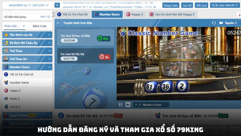 Hướng dẫn đăng ký và tham gia xổ số 79king